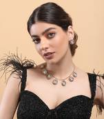 Classic polki chic necklace set