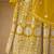 Yellow color faux georgette salwar suits with faux georgette dupatta