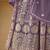 Purple color faux georgette salwar suits with faux georgette dupatta