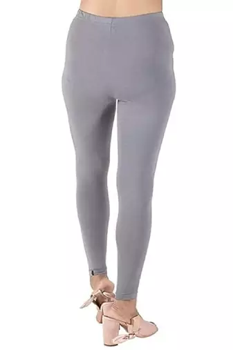 Four Way Grey solid cotton leggings