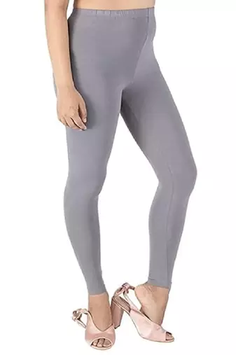 Four Way Grey solid cotton leggings
