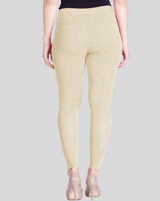 Four Way Cream solid cotton leggings 2
