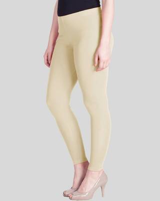 Four Way Cream solid cotton leggings 3