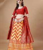 YELLOW BROCADE FABRIC