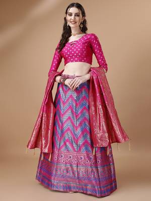 ROYAL BLUE BROCADE FABRIC 1