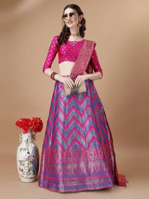 ROYAL BLUE BROCADE FABRIC 3