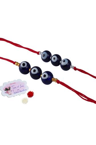 2 evil eye rakhi for rakshabandhan festival bhaiya, bhai rakhi
