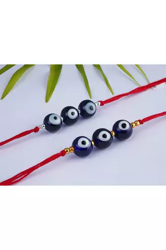 2 evil eye rakhi for rakshabandhan festival bhaiya, bhai rakhi