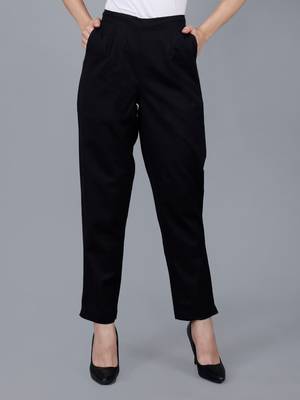 Black Cotton Pant - Flax 1