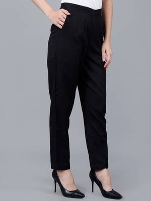 Black Cotton Pant - Flax 3