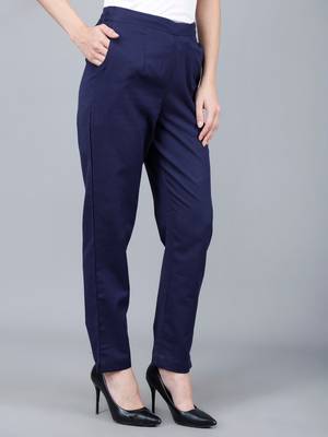 blue Cotton Pant - Flax 4