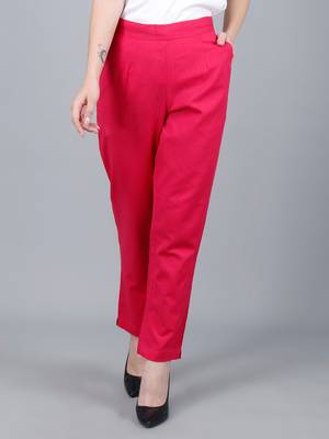 pink Cotton Pant - Flax 2