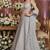 Steel Grey Colored Sequins, Zari, and Thread Zari Embroidered with Paper Mirror Banglori silk Designer Indian Lehenga