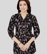 Saree swarg cotton blend printed short kurti