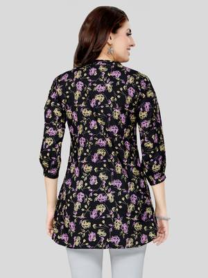  cotton blend printed short kurti 2