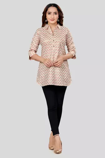  rayon printed short kurti