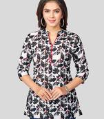 Saree swarg cotton blend printed short kurti