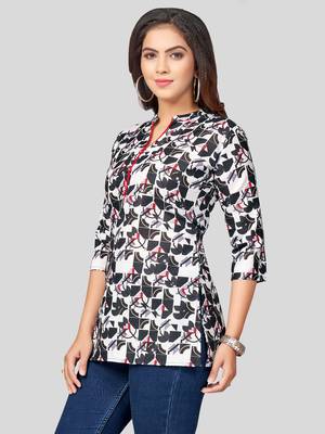  cotton blend printed short kurti 4
