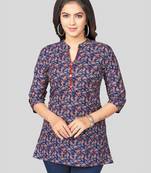 Saree swarg cotton blend printed short kurti