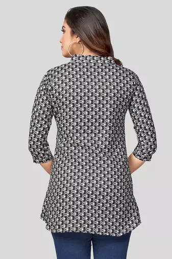  cotton blend printed short kurti