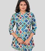 Saree swarg rayon printed short kurti