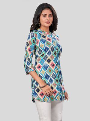  rayon printed short kurti 3