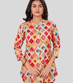 Saree swarg rayon printed short kurti