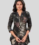 Saree swarg rayon printed short kurti