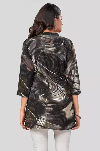  rayon printed short kurti
