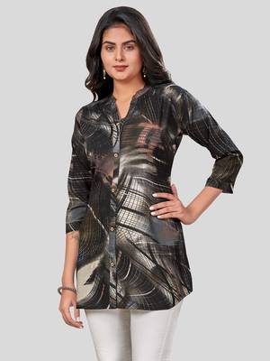 Saree swarg rayon printed short kurti 4
