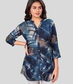 Saree swarg rayon printed short kurti