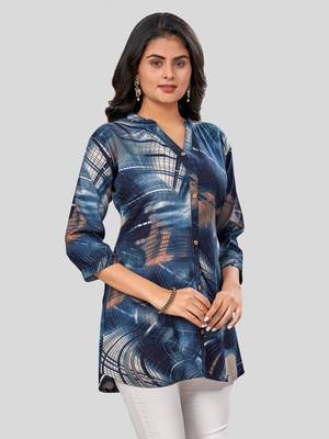  rayon printed short kurti 3