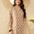 women green viscose rayon floral printed regular tunic