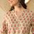 women green viscose rayon floral printed regular tunic