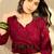 Ahika women maroon cotton blend ethnic motifs printed peplum tunic