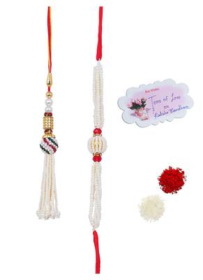 Handmade rakhi combo fancy collection couple pair set atest rakhi bracelet with roli chawal ( raksha bandhan) 1