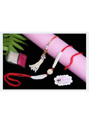 Handmade rakhi combo fancy collection couple pair set atest rakhi bracelet with roli chawal ( raksha bandhan) 2