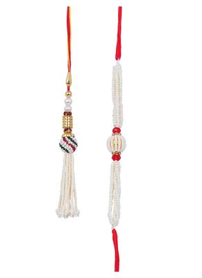 Handmade rakhi combo fancy collection couple pair set atest rakhi bracelet with roli chawal ( raksha bandhan) 5