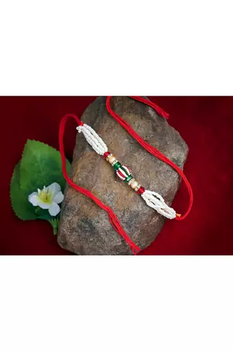 Handmade rakhi combo couple pair set fancy rakhi bracelet with roli chawal raksha bandhan with hand written card