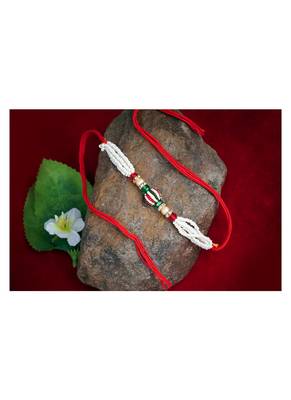 Handmade rakhi combo couple pair set fancy rakhi bracelet with roli chawal raksha bandhan with hand written card 4