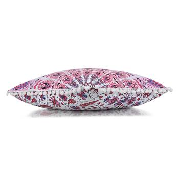 Mandala Print Blue and Pink Cushion Cover (Set of 2pcs) 3
