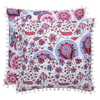 Mandala Print Blue and Pink Cushion Cover (Set of 2pcs) 5