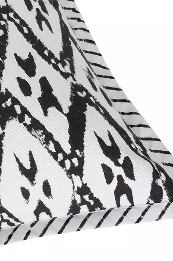 Black and white Block Printed Cushion Cover (Set of 2pcs)