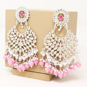 Kundan type zumka earring for girls 1