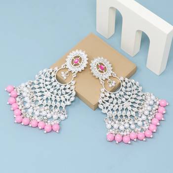 Kundan type zumka earring for girls 4