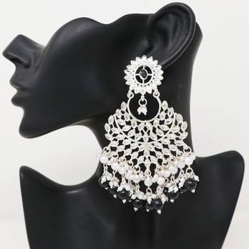 Kundan type zumka earring for girls 2