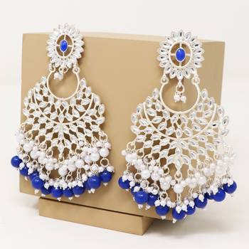 Kundan type zumka earring for girls 1