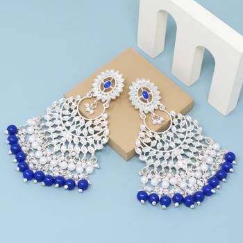 Kundan type zumka earring for girls 4