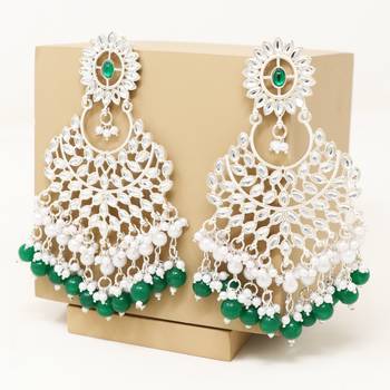 Kundan type zumka earring for girls 1