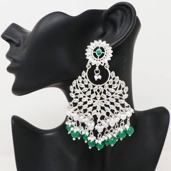Kundan type zumka earring for girls 2